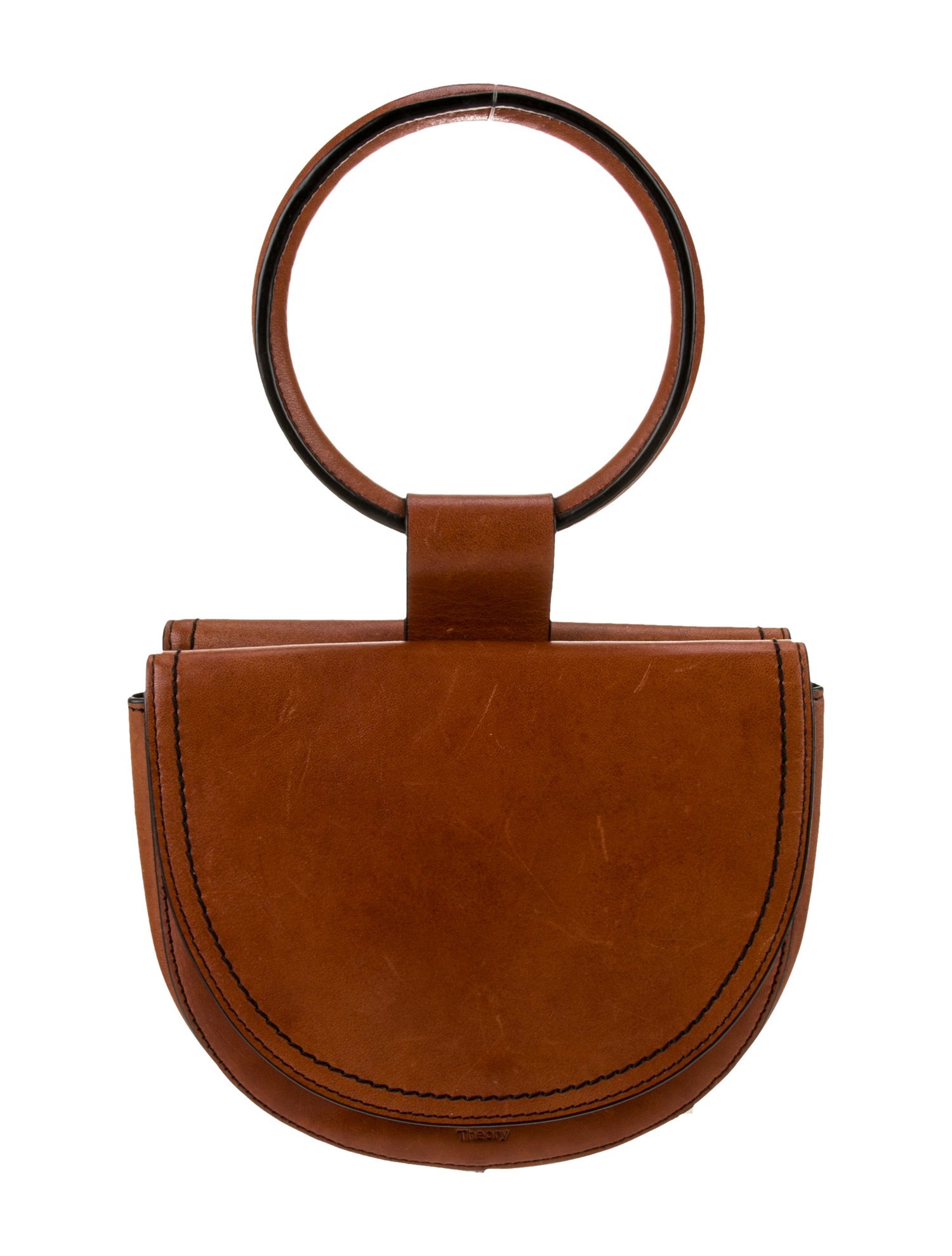 Theory Leather Top Handle Bag