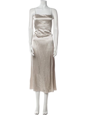 Theory Square Neckline Long Dress
