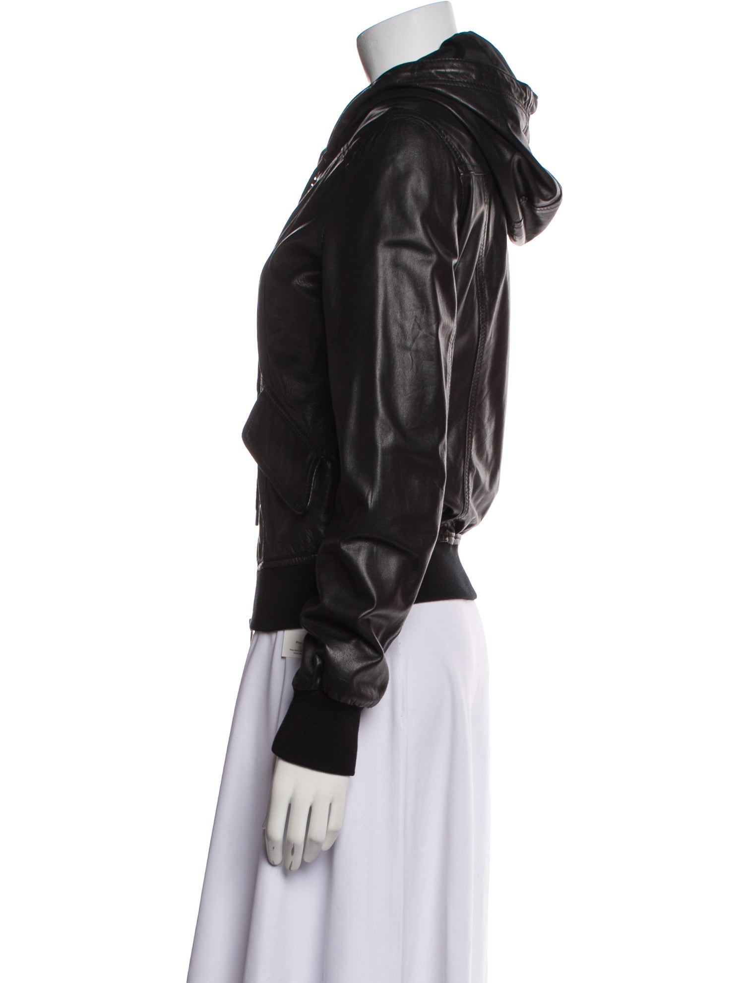 Theory Leather Bomber Jacket