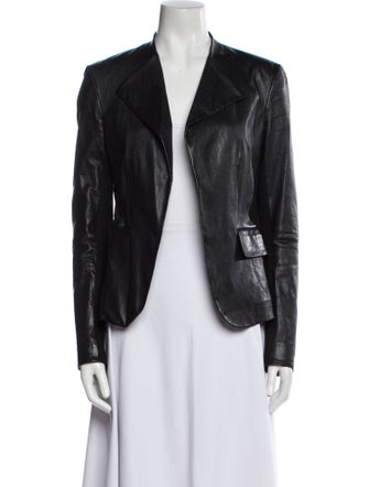 Theory Lamb Leather Evening Jacket