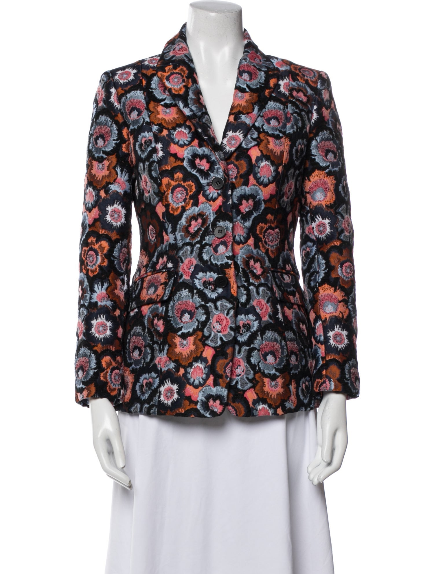 Theory Floral Print Blazer