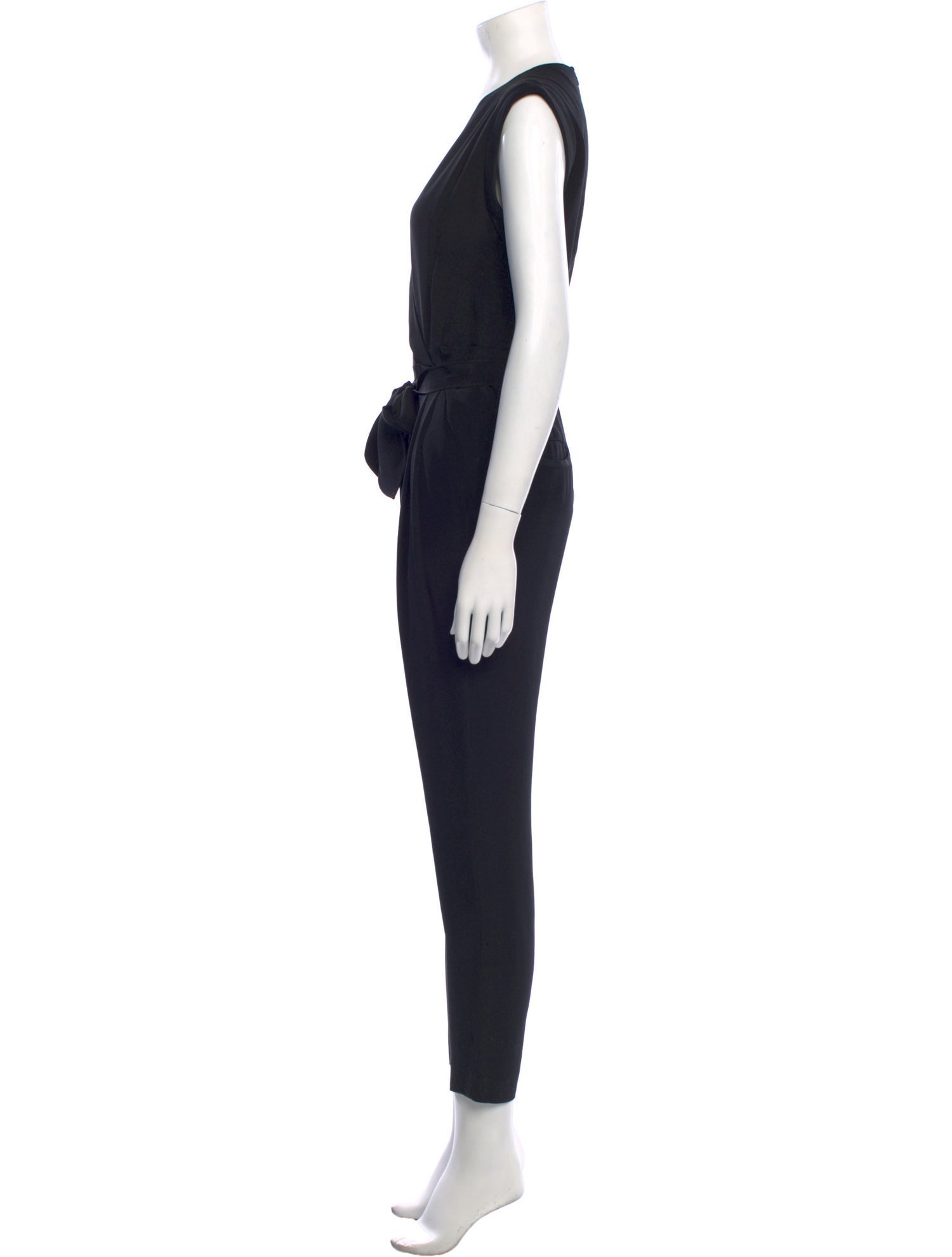 Theory Silk V-Neck Jumpsuit