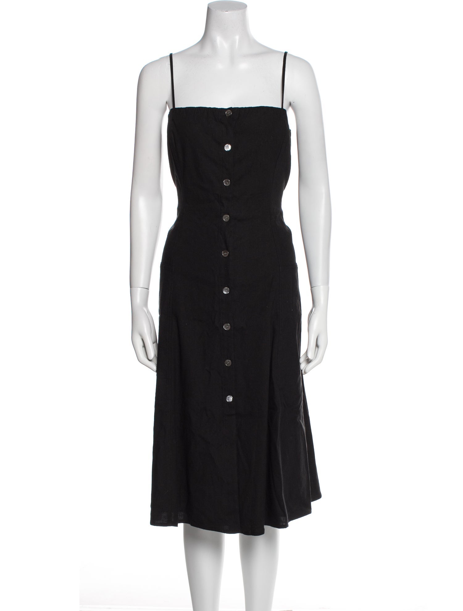 Theory Linen Midi Length Dress