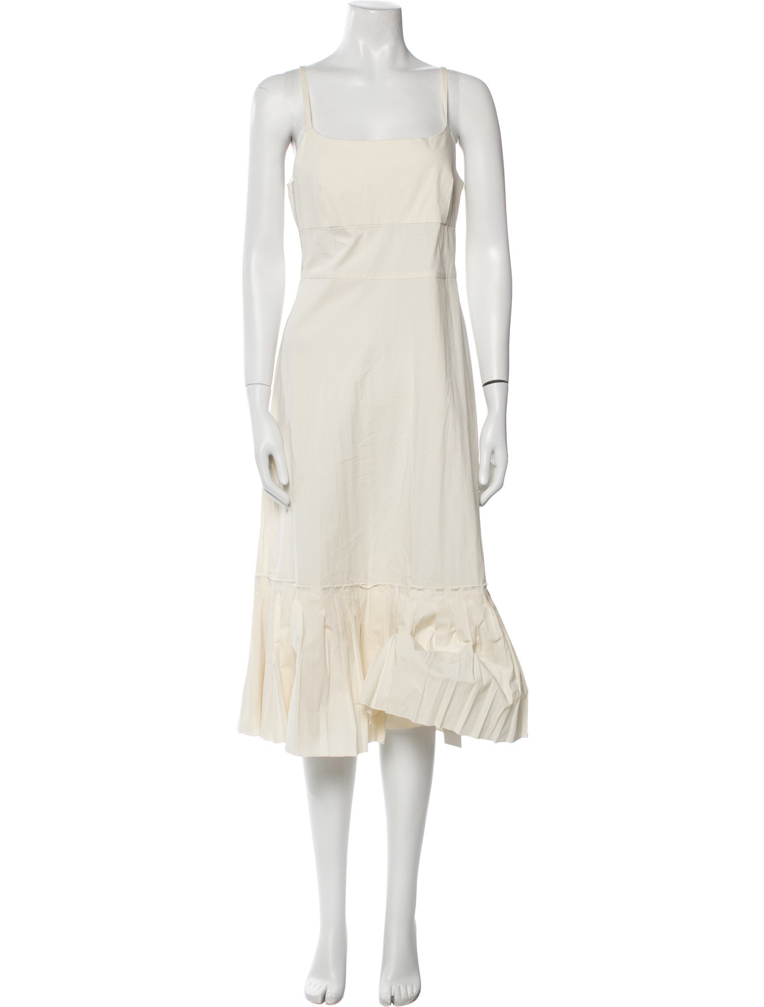 Theory Square Neckline Midi Length Dress