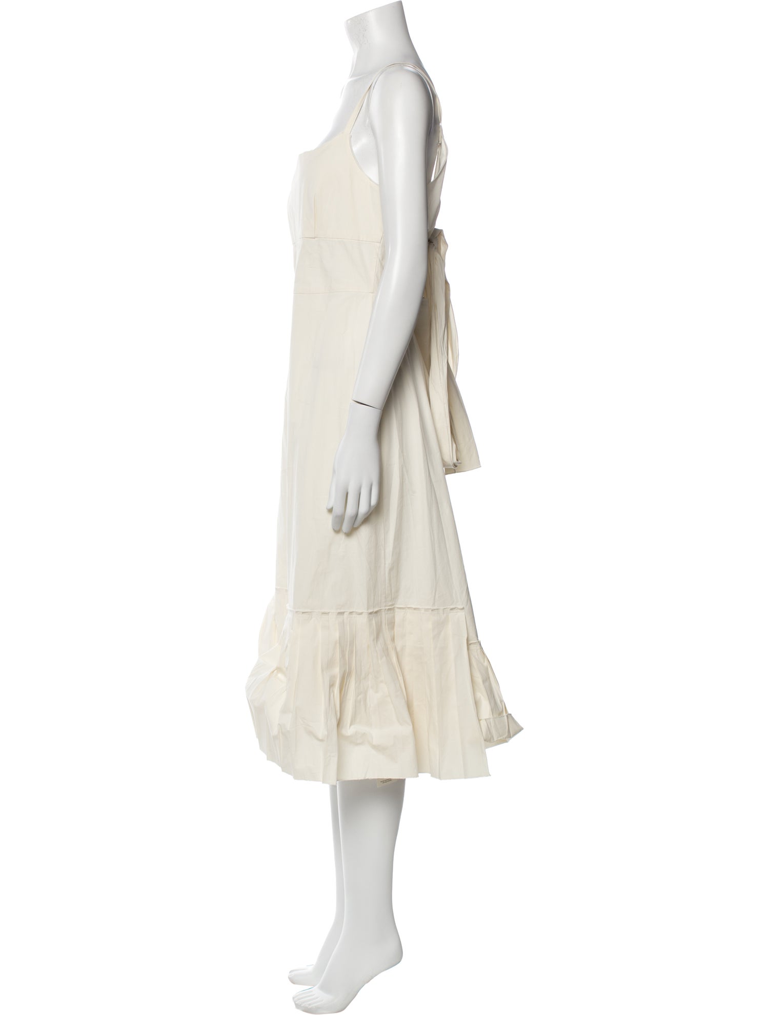 Theory Square Neckline Midi Length Dress