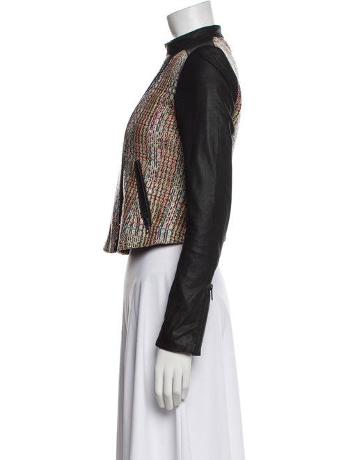 Theory Silk Tweed Pattern Bolero