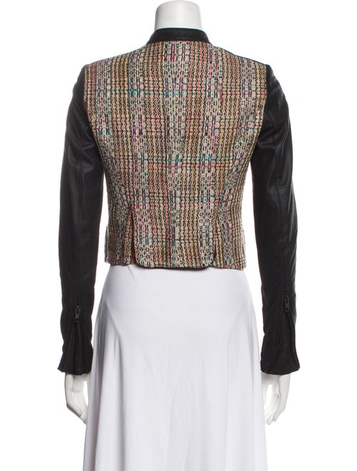 Theory Silk Tweed Pattern Bolero