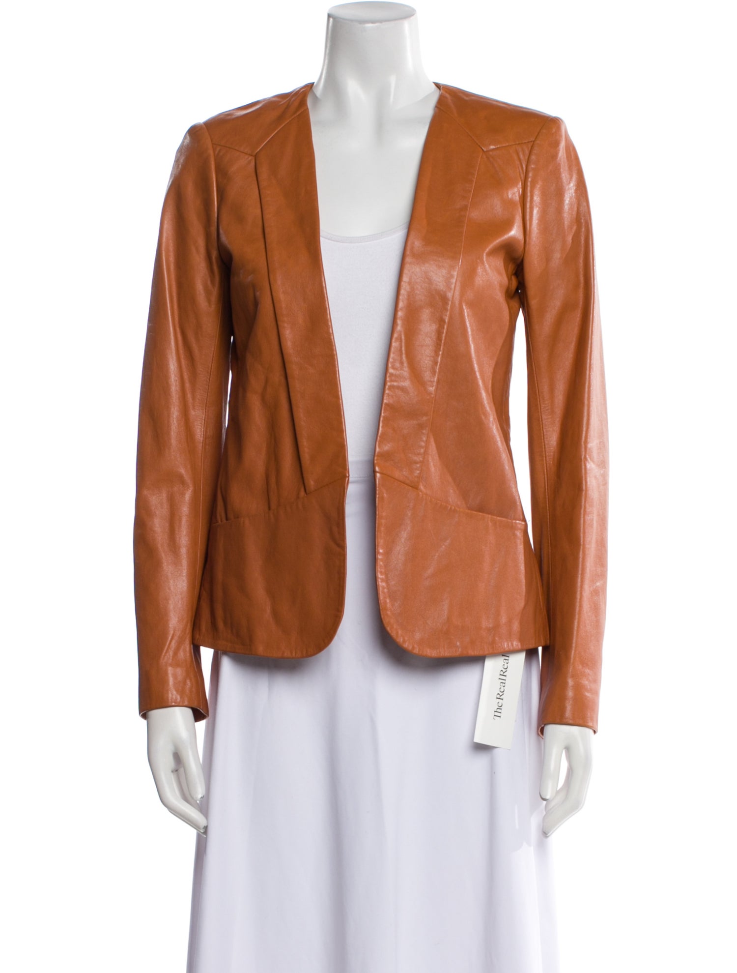 Theory Lamb Leather Blazer