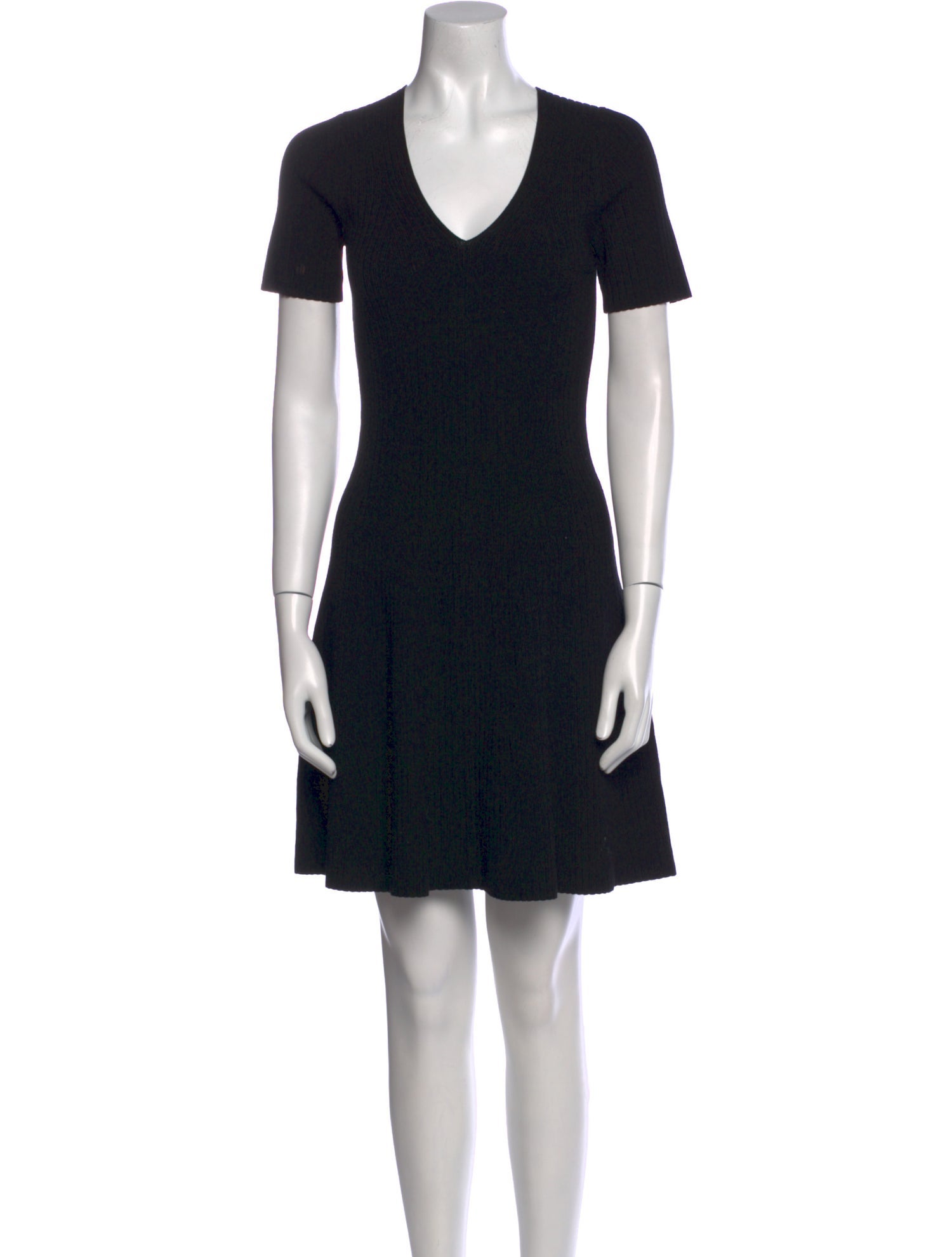 Theory V-Neck Mini Dress