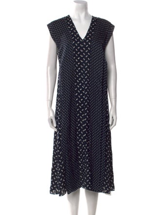 Theory Silk Midi Length Dress