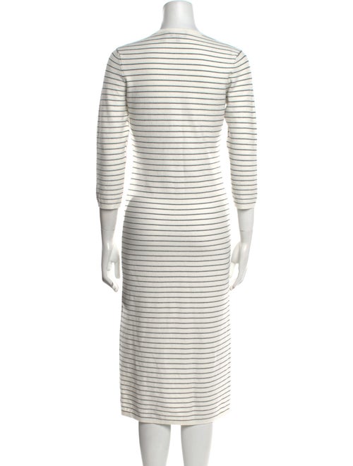 Theory Striped Midi Length Dress