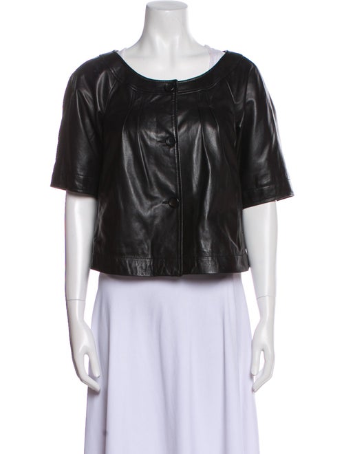 Theory Leather Bolero