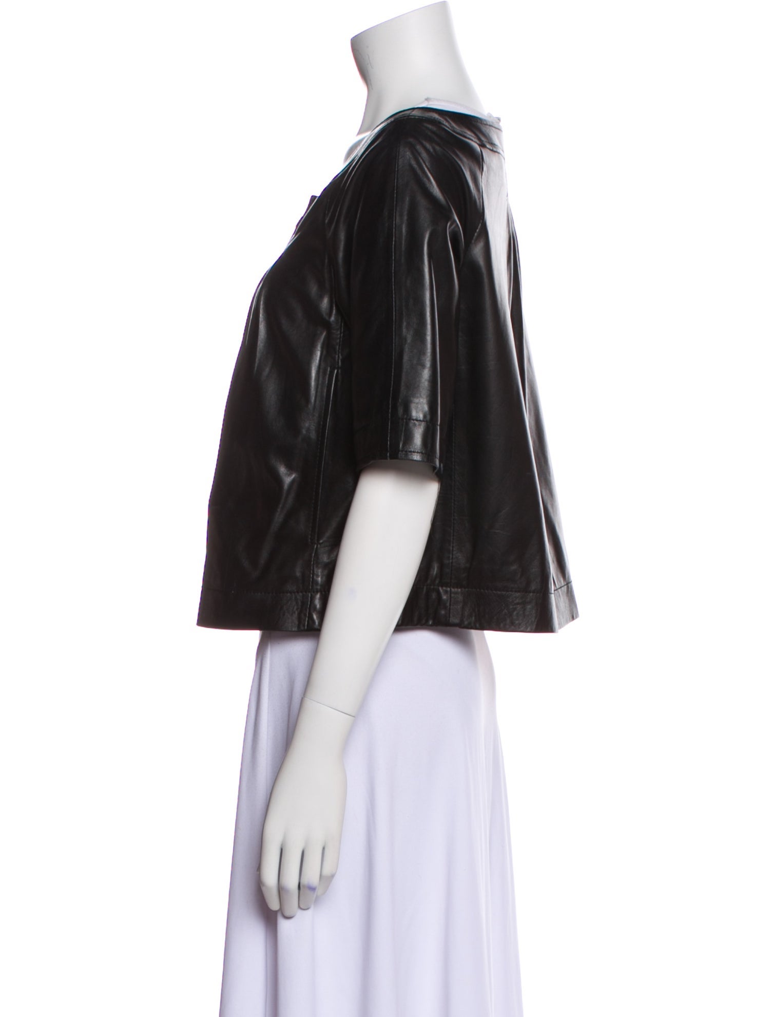 Theory Leather Bolero