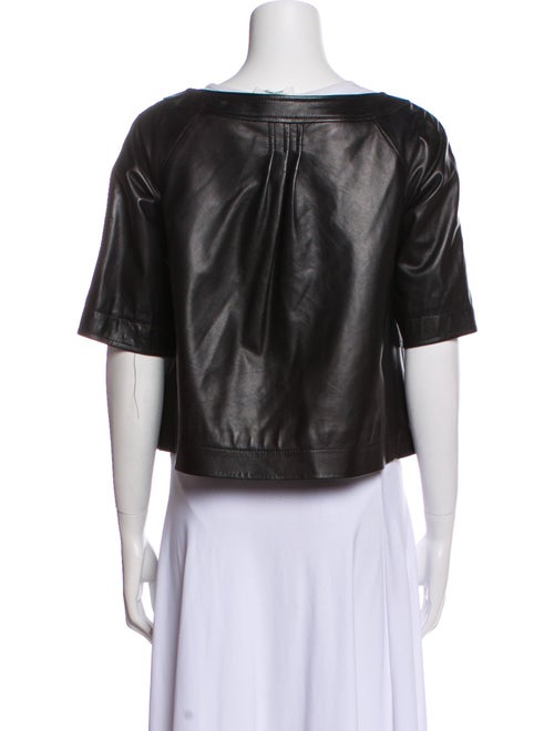 Theory Leather Bolero