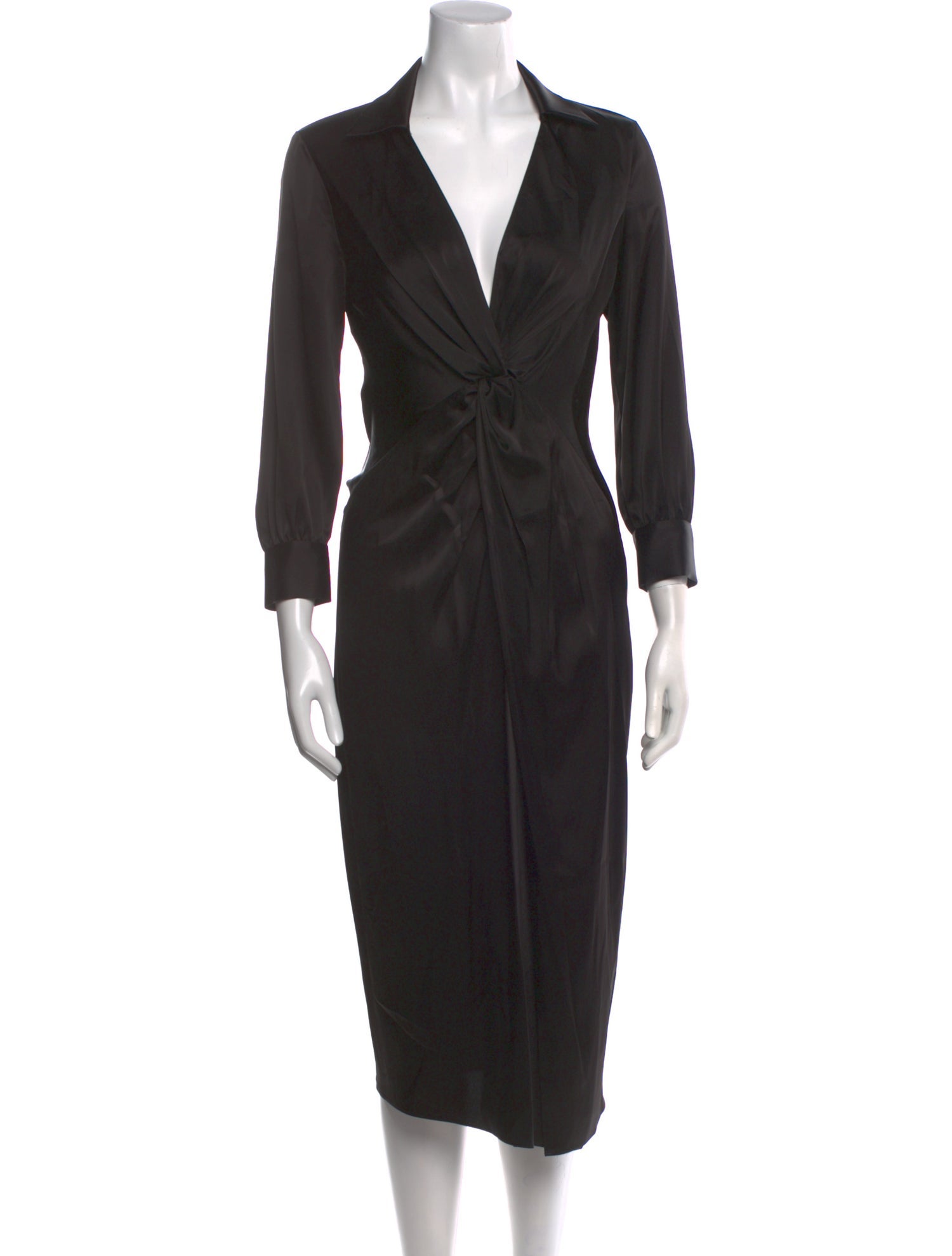 Theory V-Neck Midi Length Dress