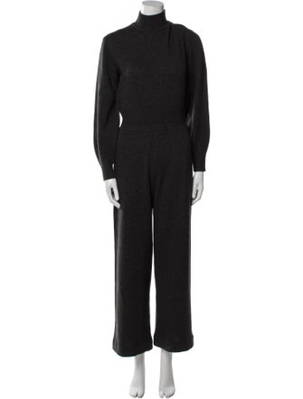 Theory Wool Mock Neck Jumpsuit