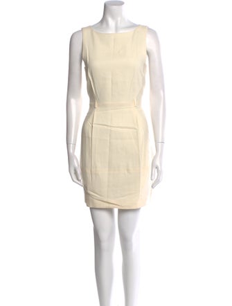 Theory Bateau Neckline Mini Dress