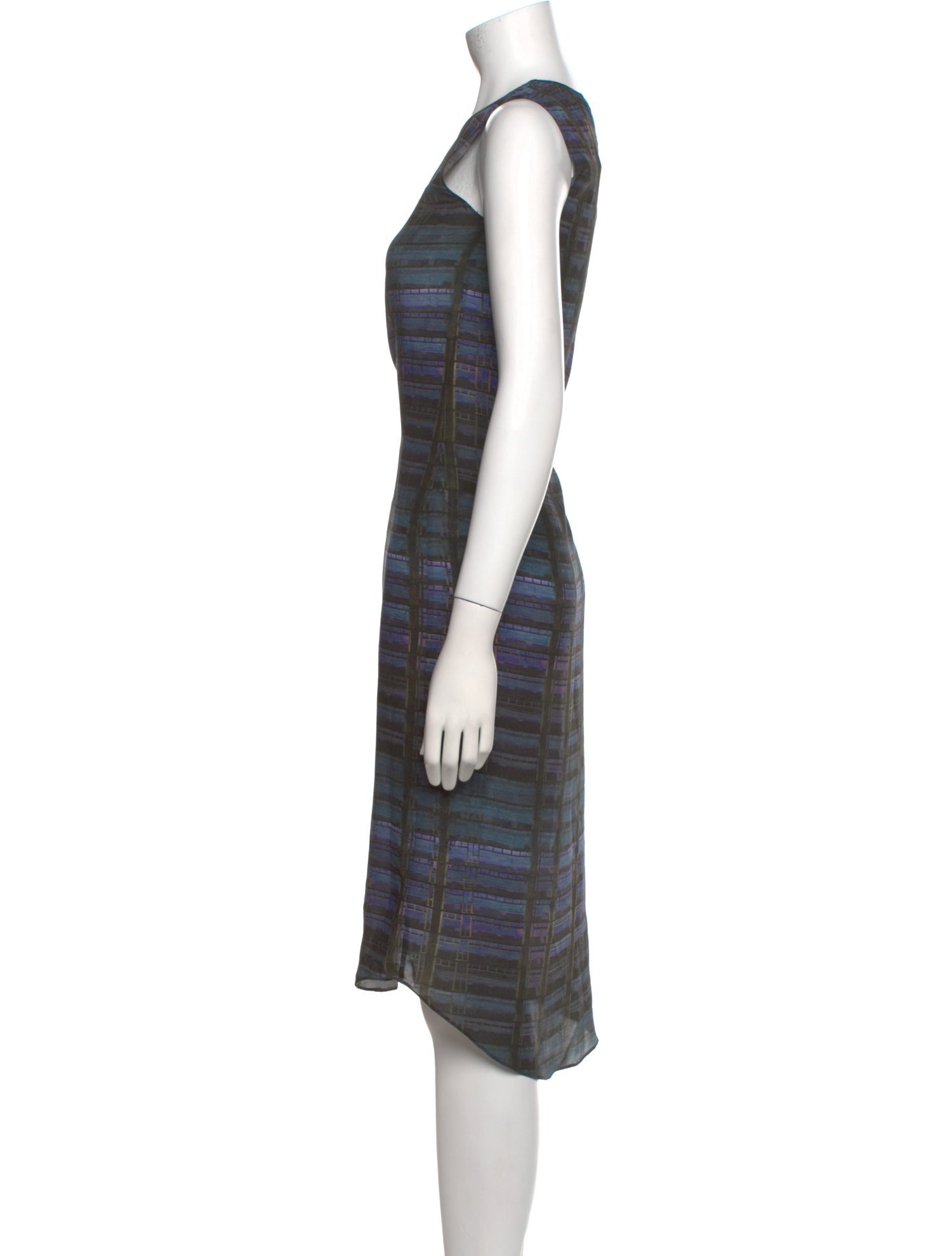 Theory Silk Midi Length Dress