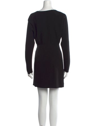 Theory Bateau Neckline Mini Dress