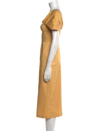 Theory Linen Midi Length Dress