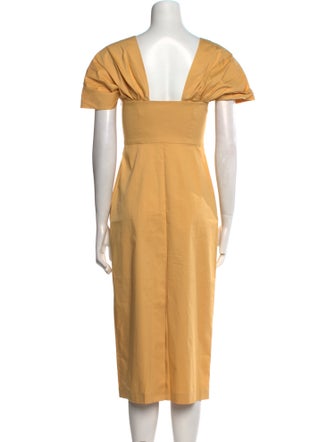 Theory Linen Midi Length Dress