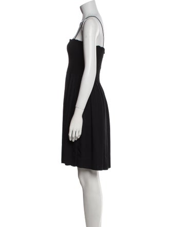 Theory Square Neckline Mini Dress