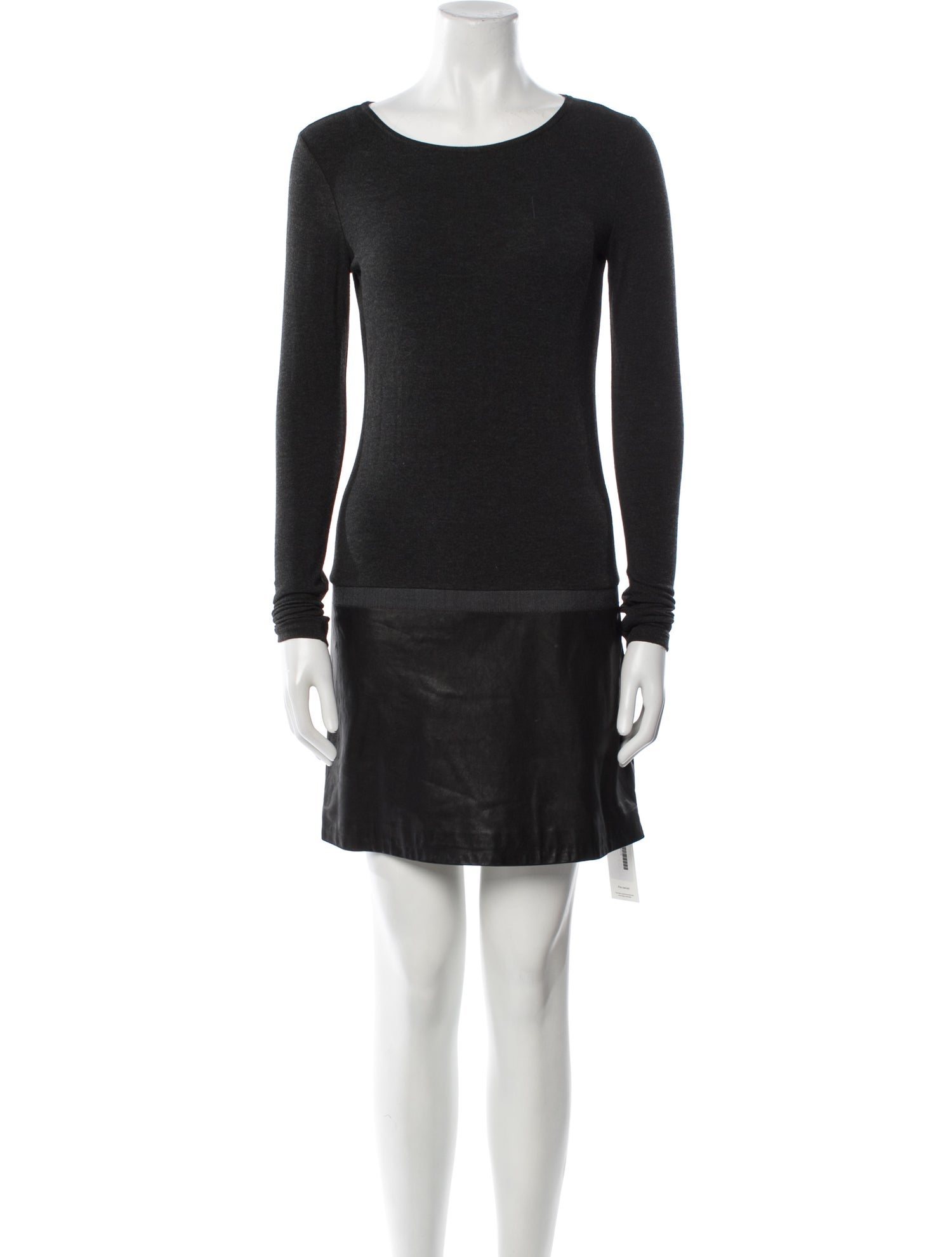 Theory Leather Mini Dress