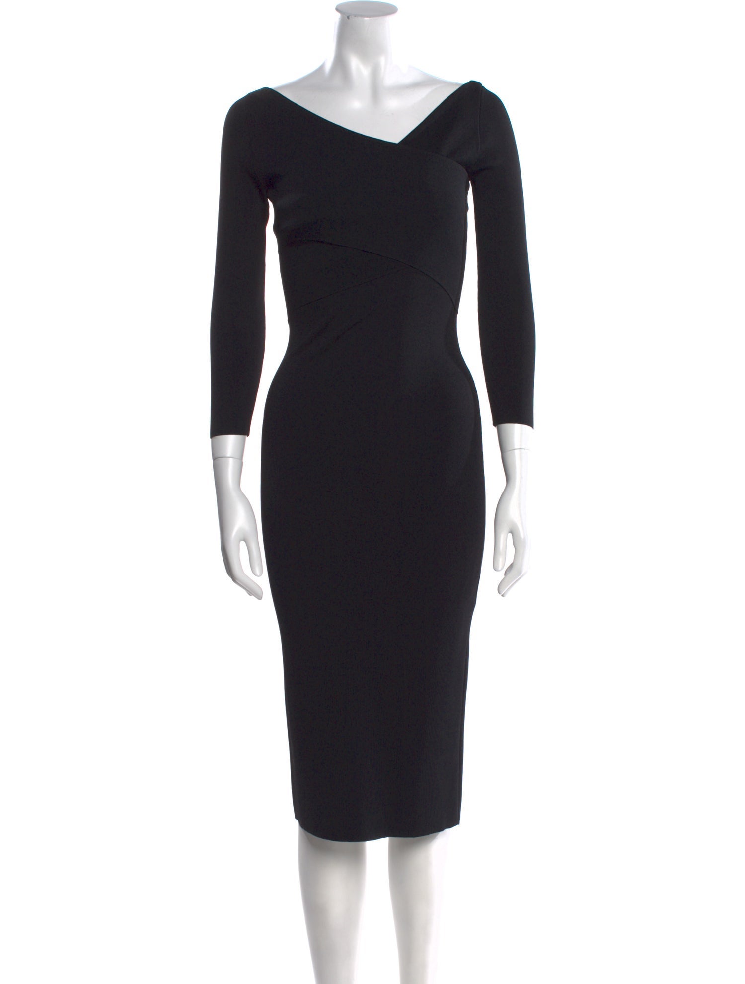 Theory One-Shoulder Midi Length Dress