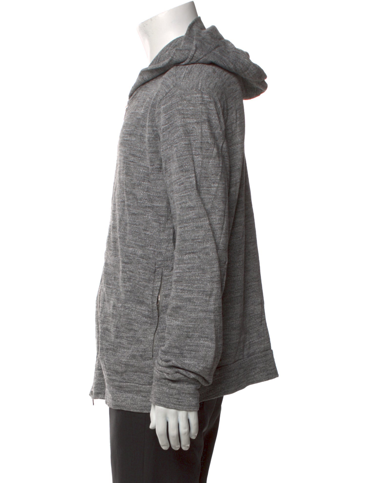 Theory V-Neck Long Sleeve Hoodie