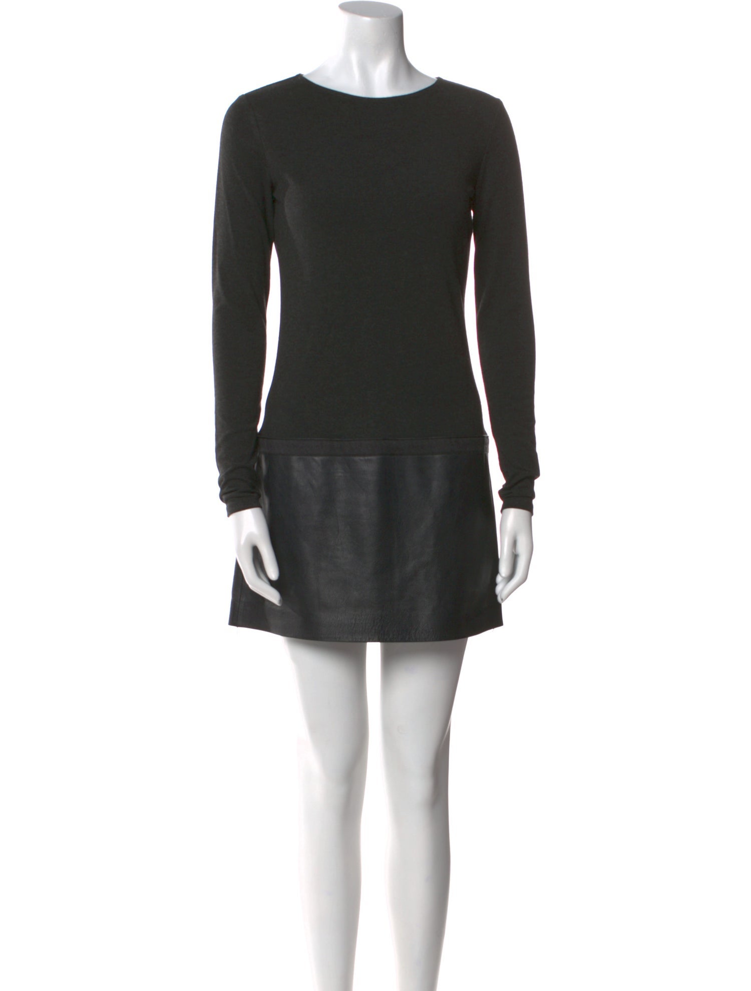 Theory Bateau Neckline Mini Dress