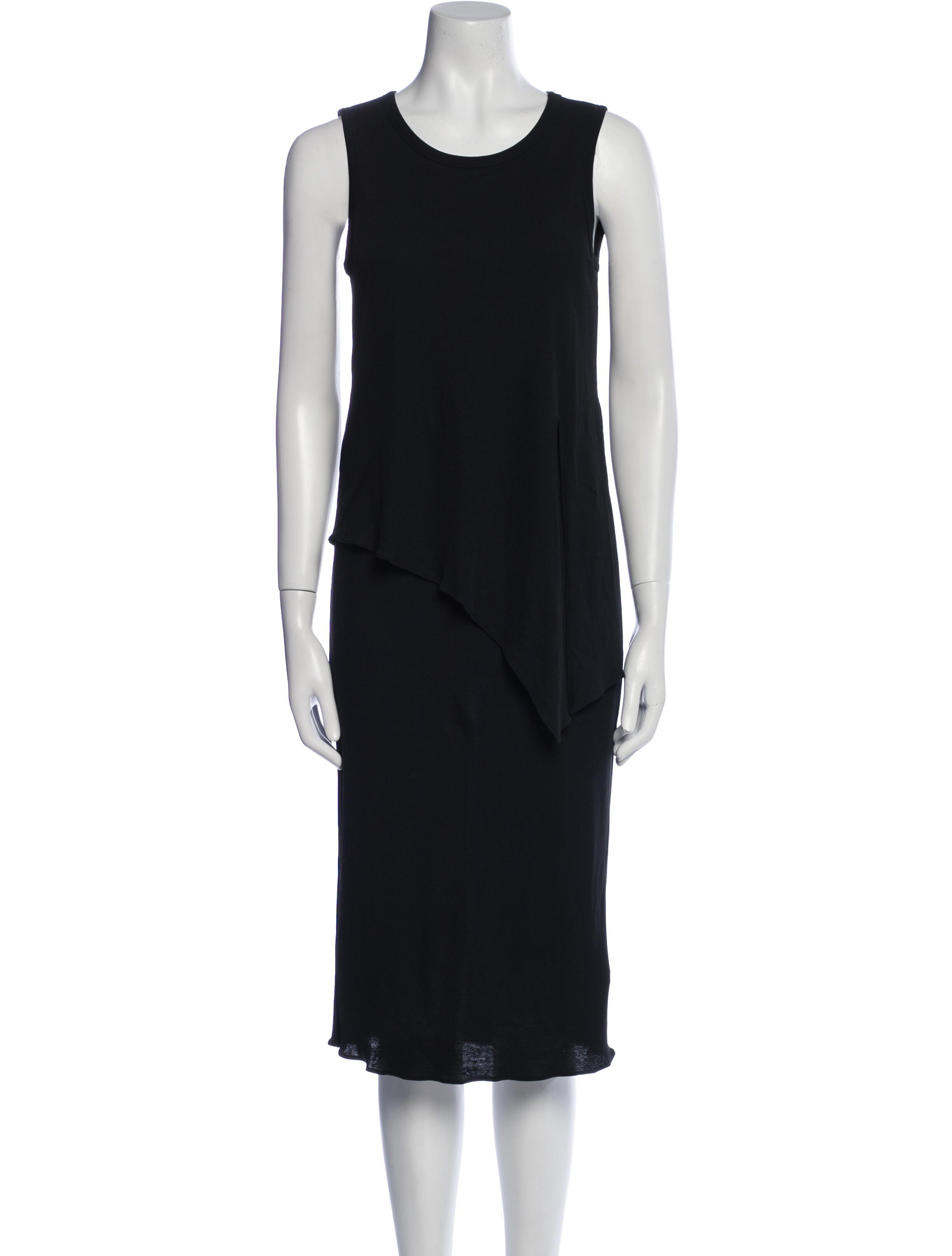 Theory Scoop Neck Midi Length Dress