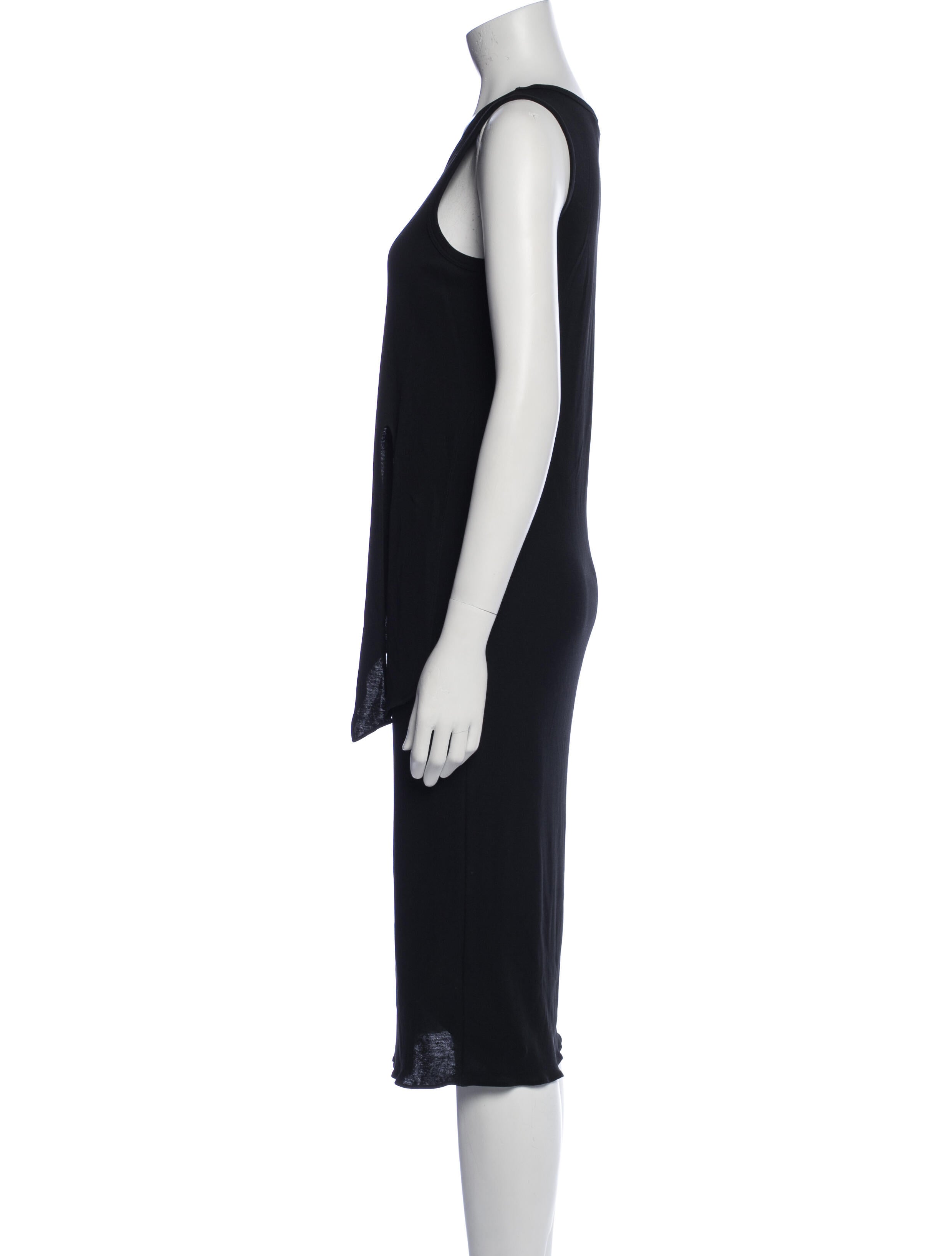 Theory Scoop Neck Midi Length Dress