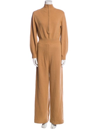 Theory Wool Mock Neck Jumpsuit