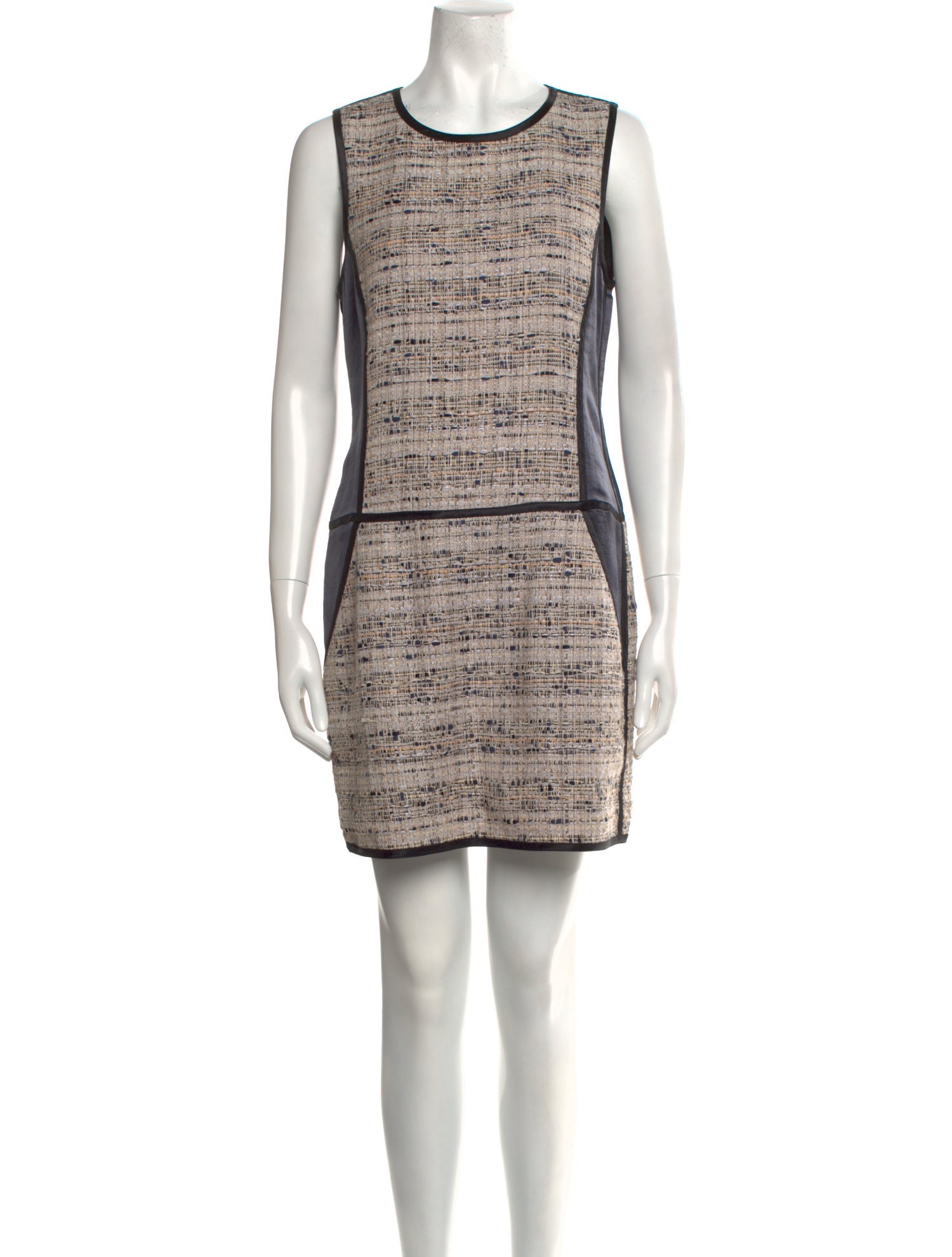 Theory Tweed Pattern Mini Dress