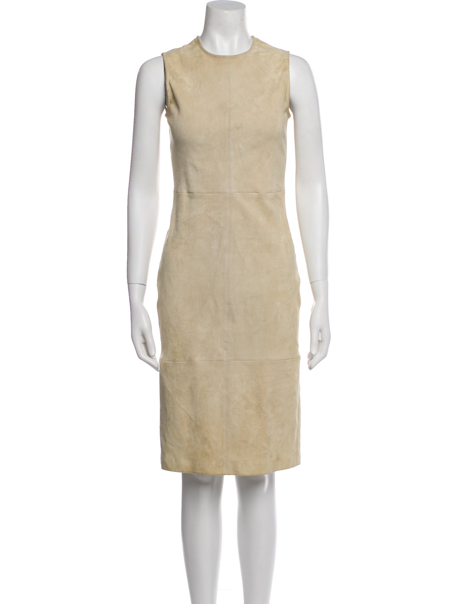 Theory Lamb Leather Knee-Length Dress