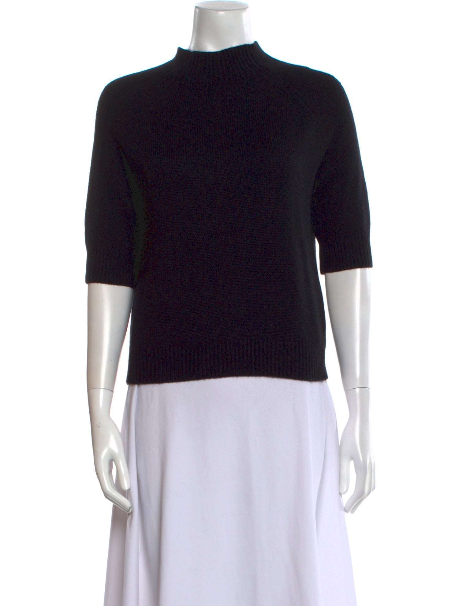 Theory Cashmere Mock Neck Sweater