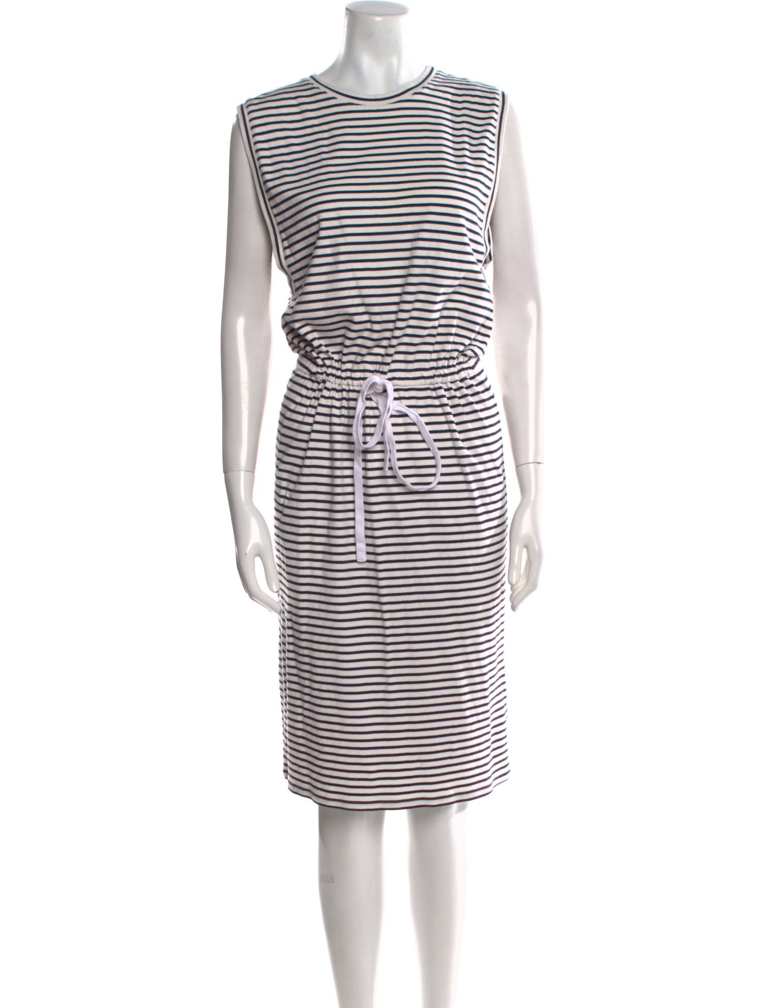 Theory Striped Midi Length Dress