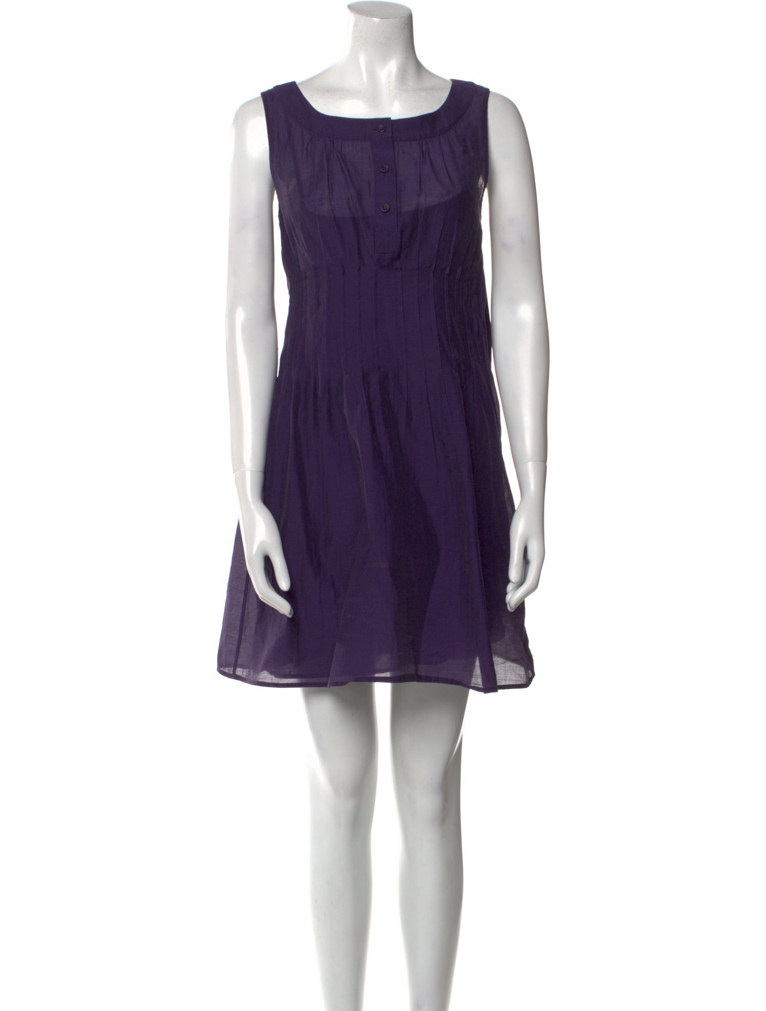 Theory Bateau Neckline Mini Dress