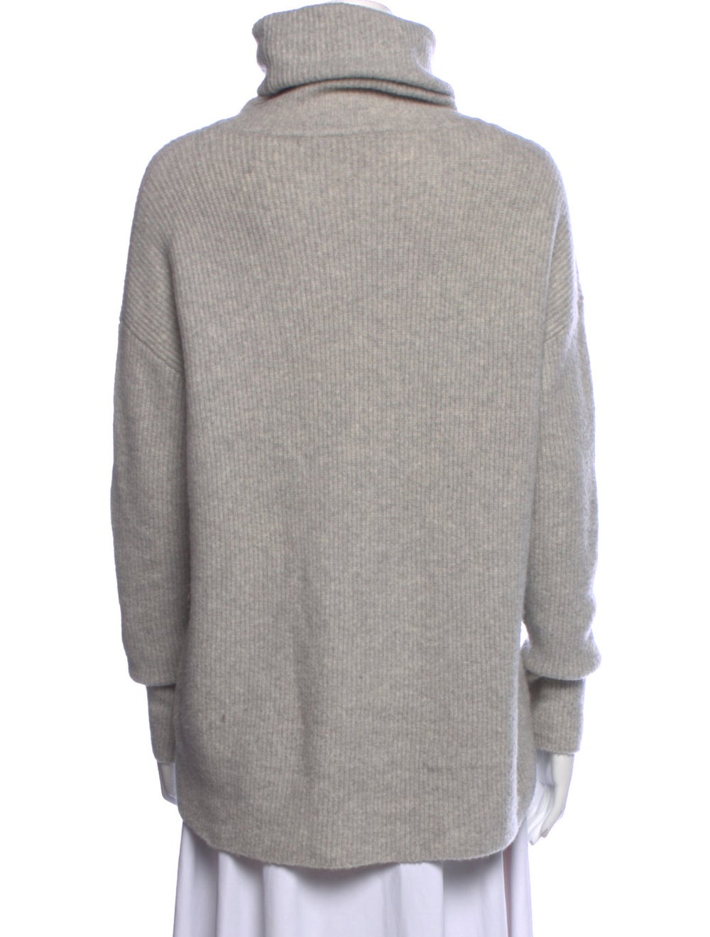 Theory Merino Wool Turtleneck Grey Long Sleeve wi… - image 3