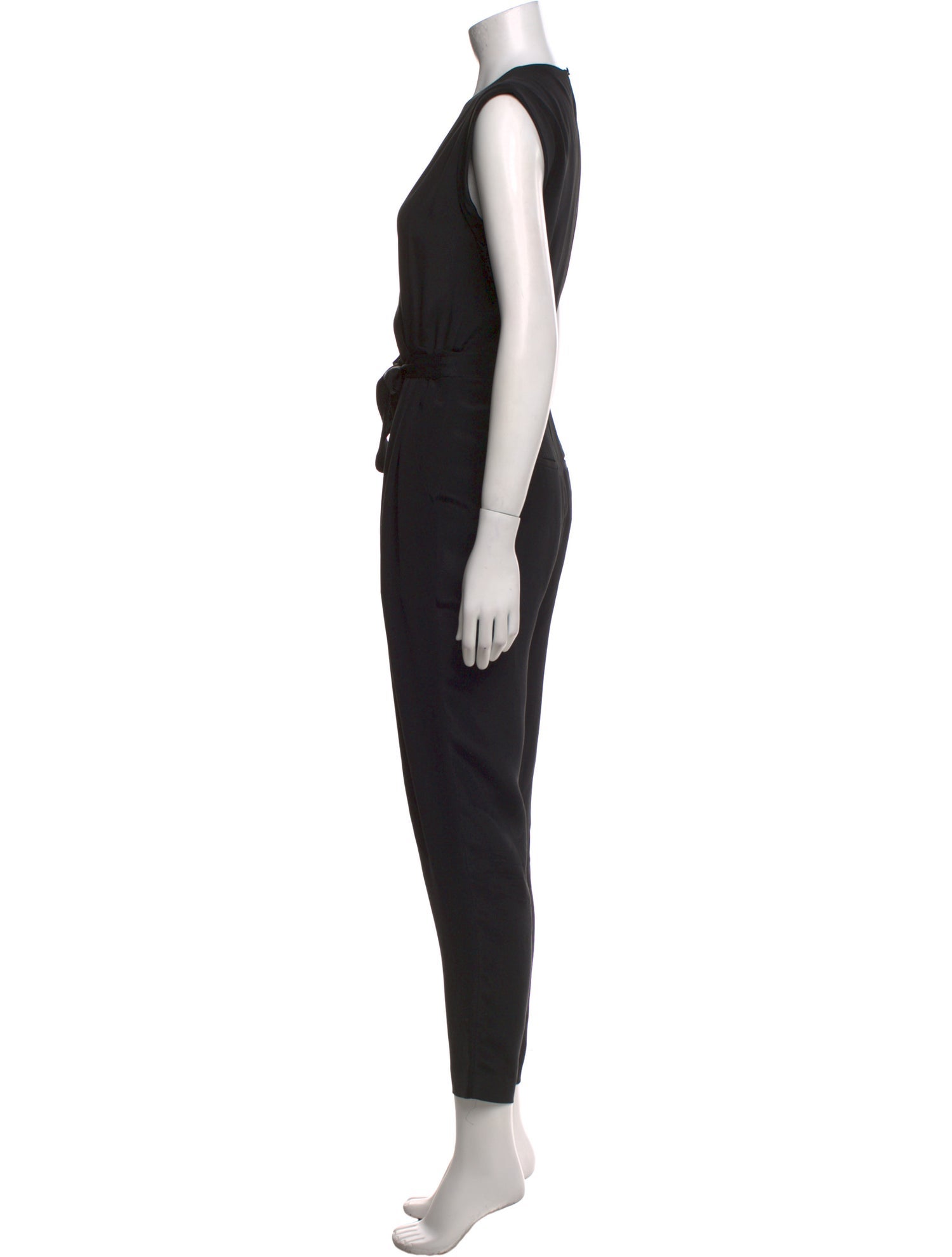 Theory Silk V-Neck Jumpsuit
