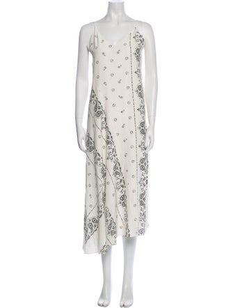 Theory Silk Midi Length Dress