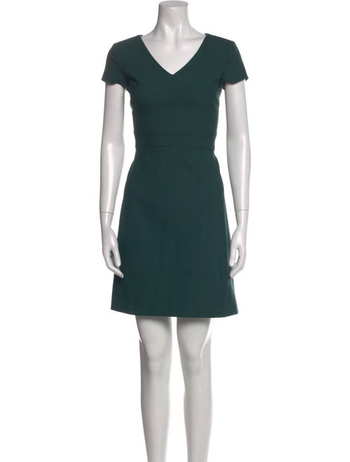 Theory V-Neck Mini Dress