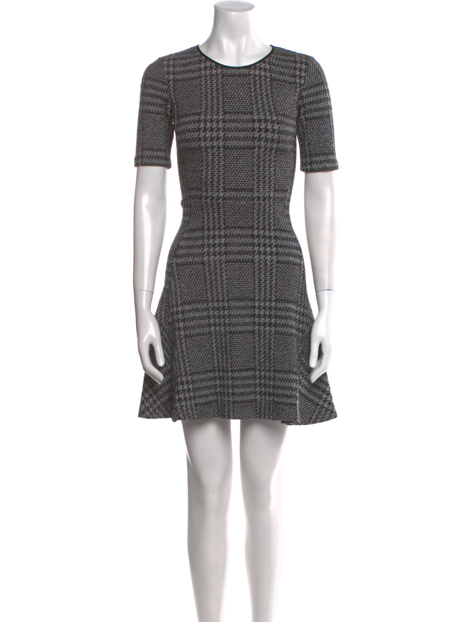 Theory Houndstooth Print Mini Dress