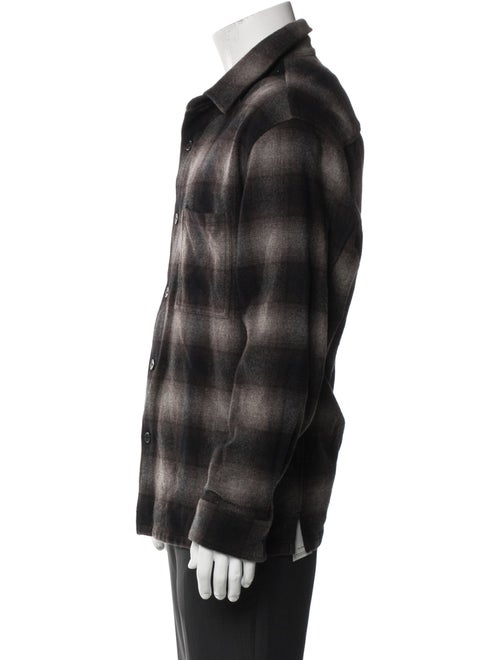 Theory Wool Plaid Print Jacket