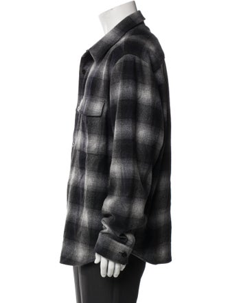 Theory Plaid Print Jacket