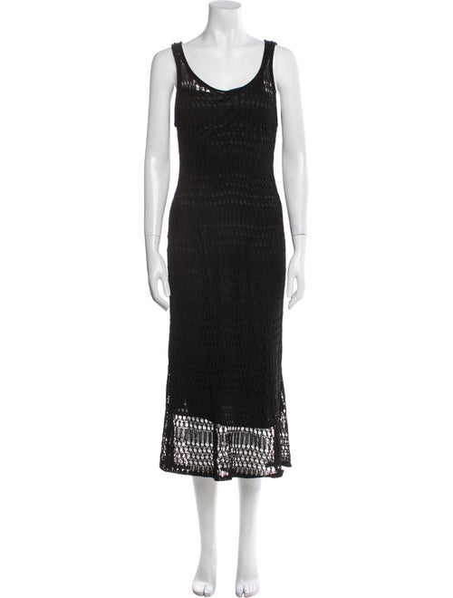 Theory Scoop Neck Midi Length Dress