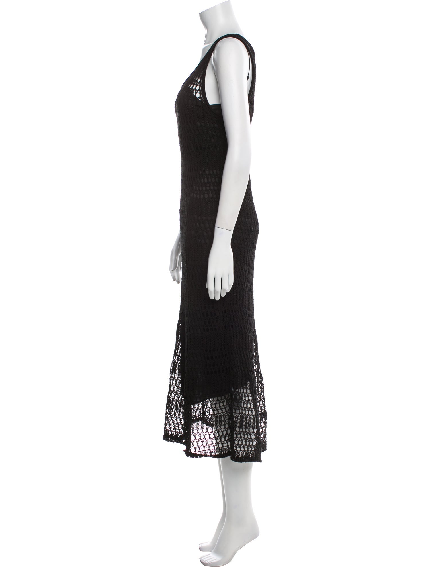 Theory Scoop Neck Midi Length Dress