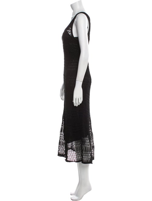 Theory Scoop Neck Midi Length Dress