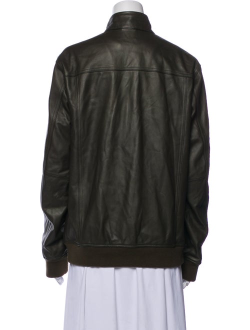 Theory Lamb Leather Bomber Jacket