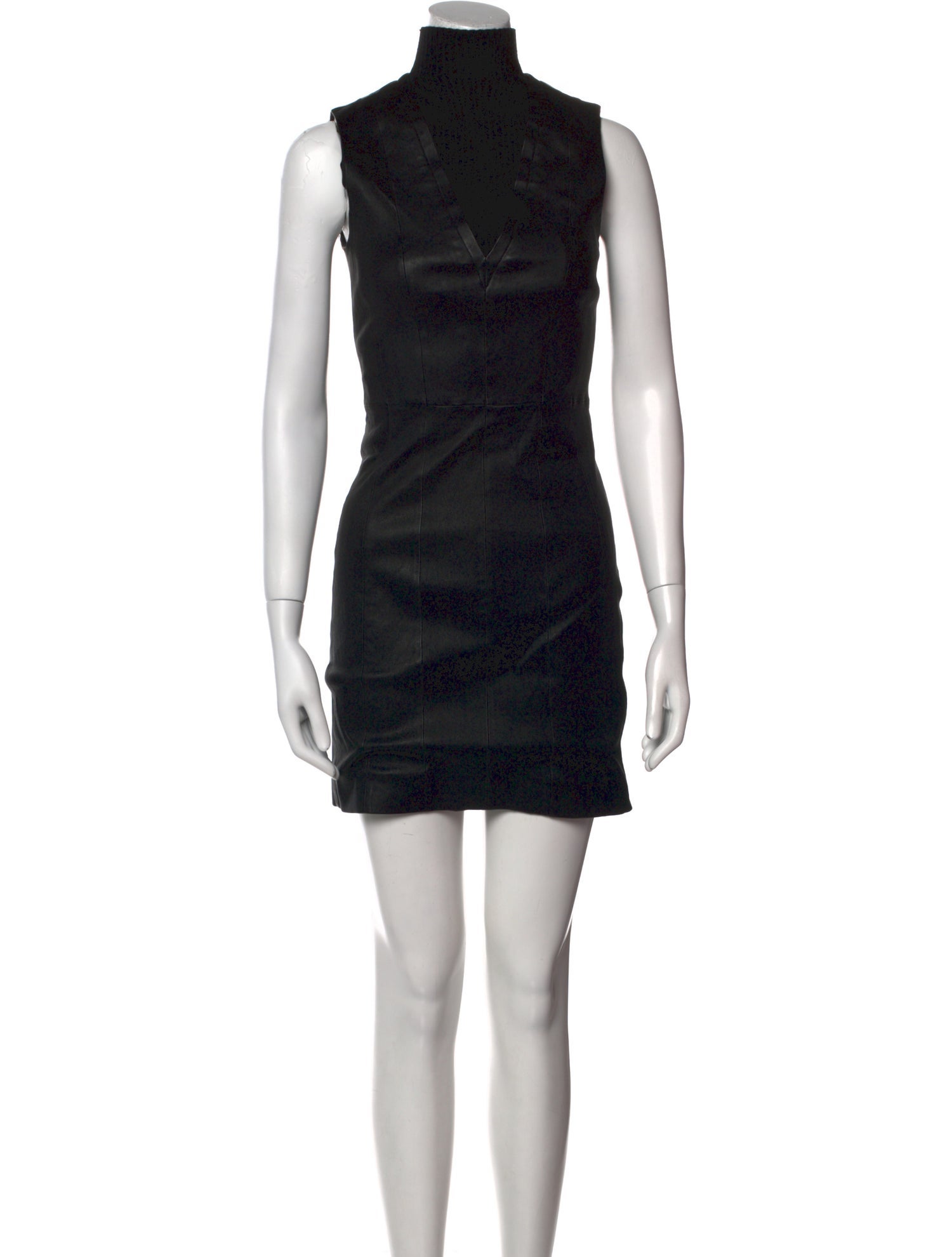 Theory Lamb Leather Mini Dress